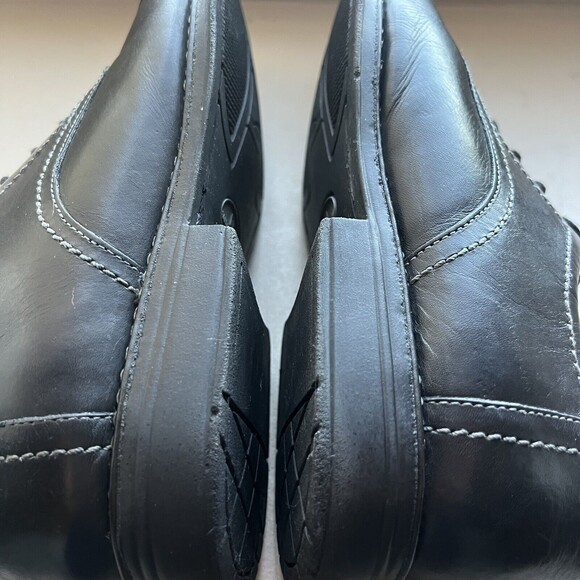 Sandro Moscoloni Black Leather Cap Toe Oxford Lace up Shoes Men’s Size US 13 M - Picture 5 of 16